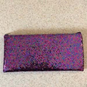 NWOT Glitter makeup bag